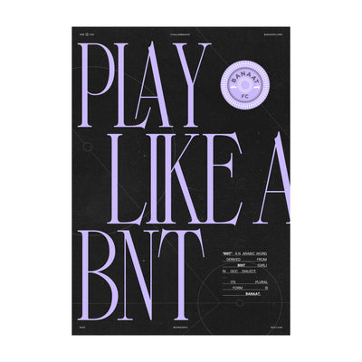 Play Like a Bint Poster